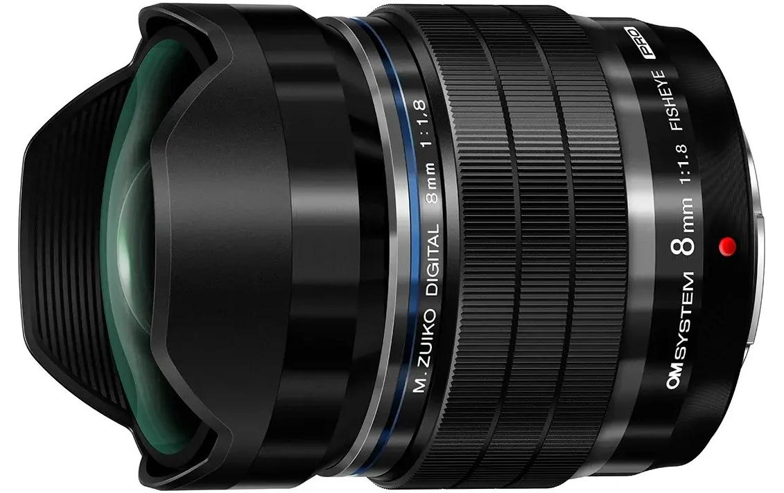 Zoomobjektiv M.Zuiko ED 8 mm F/1.8 Fisheye Pro MFT<br>Fisheye-Objektiv mit grossem Bildwinkel von 180°
