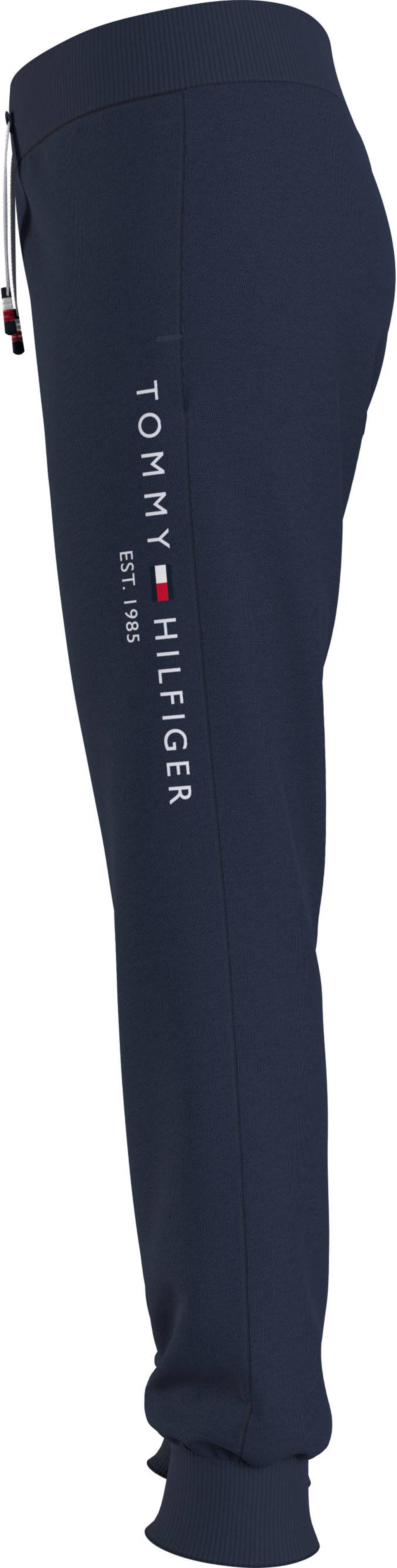 Tommy Hilfiger joggingbroek van katoen donkerblauw