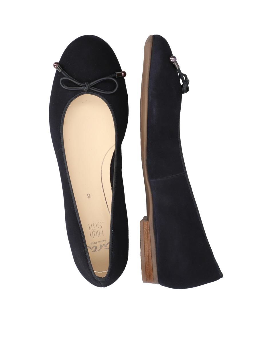 Veloursleder Ballerina