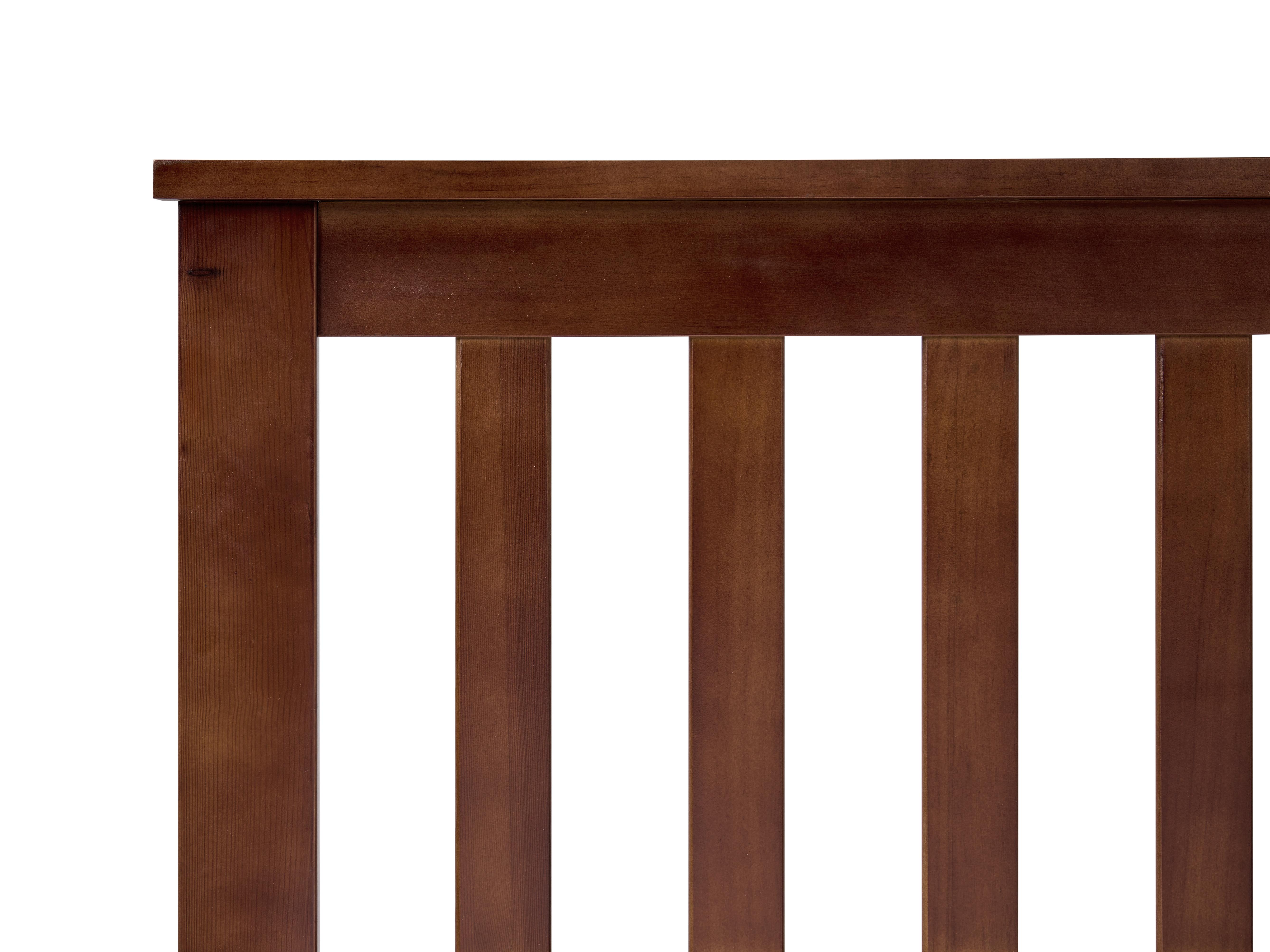Bed Dennenhout MAYENNE 120 x 200 cm Donkerbruin