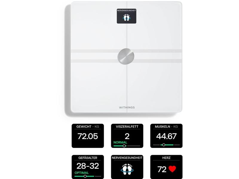 Withings Körperanalysewaage Body Comp Weiss WLAN-Personenwaage