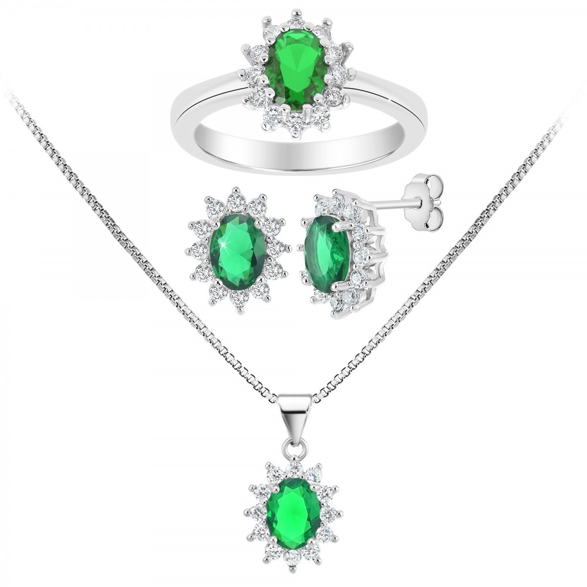 Parure SC Crystal ornée de Zirconium