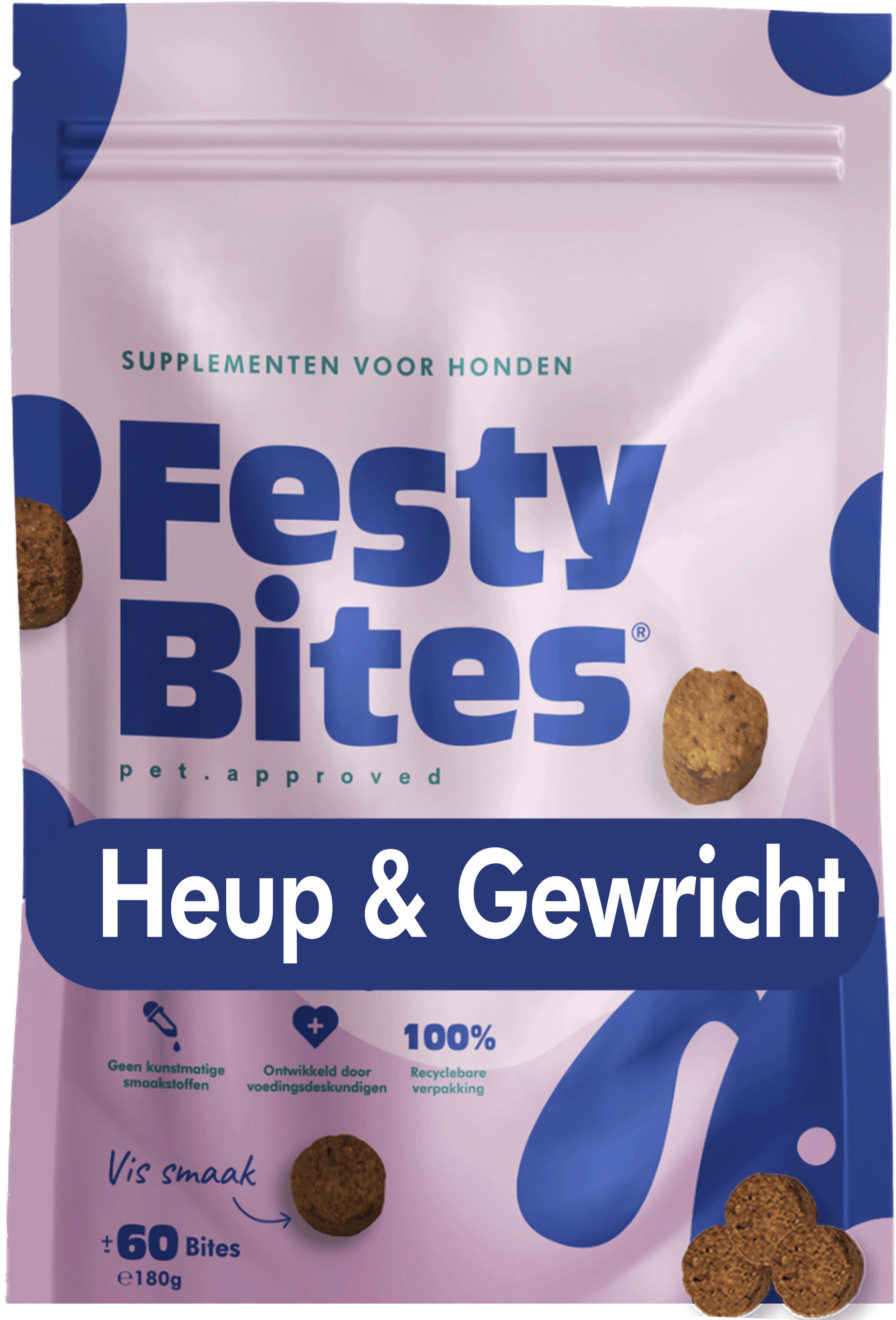 FestyBites - Heup en gewrichten - met Vis - Honden supplement - 180 Gram