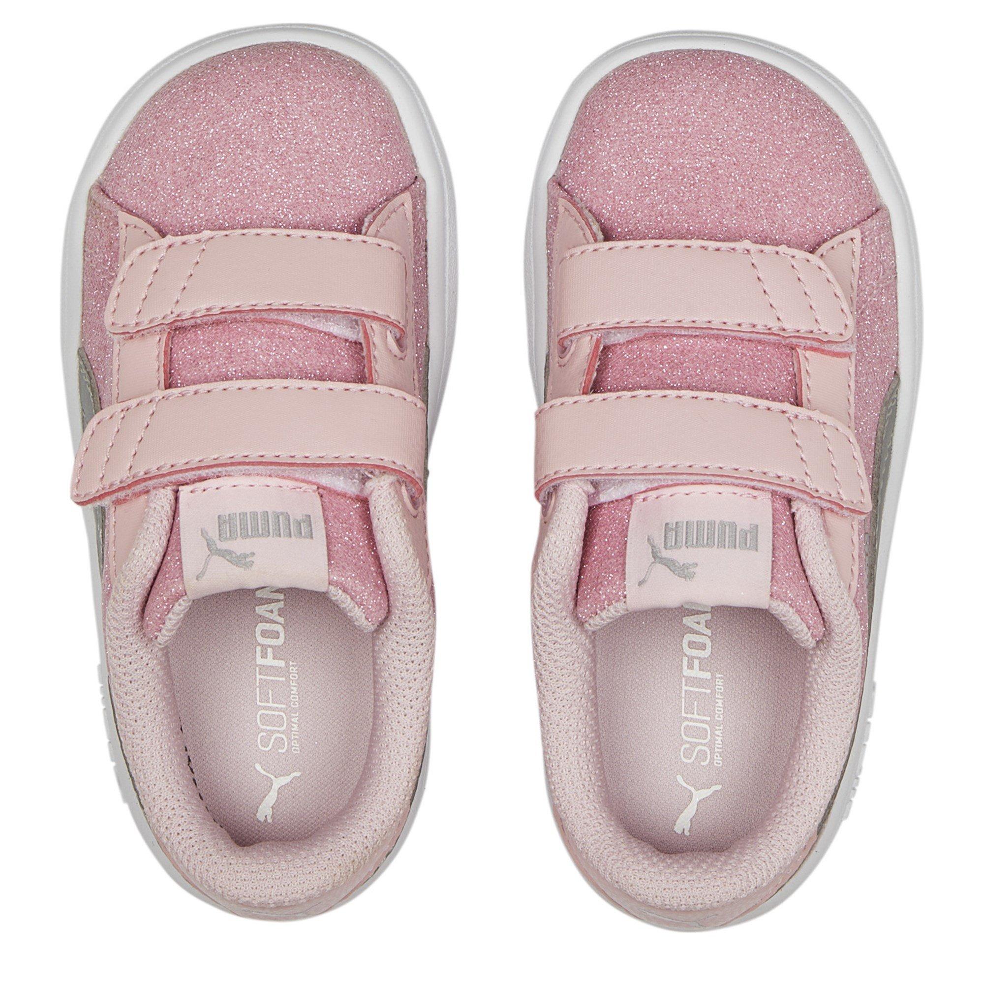 Puma Smash V2 Glitz Infant Girls Trainers