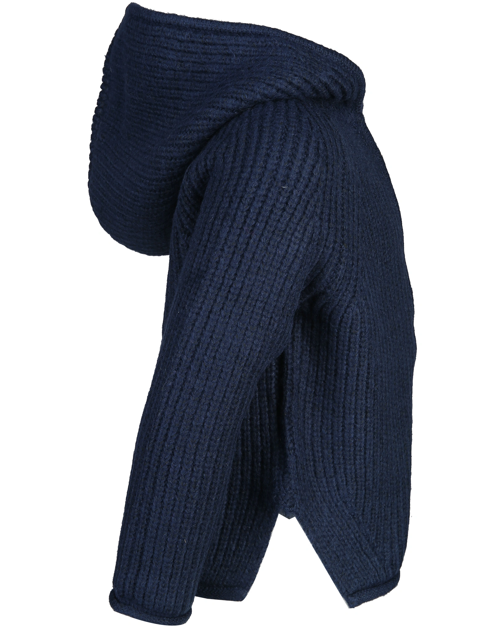 Kapuzen-Strickjacke KNIT in dark navy