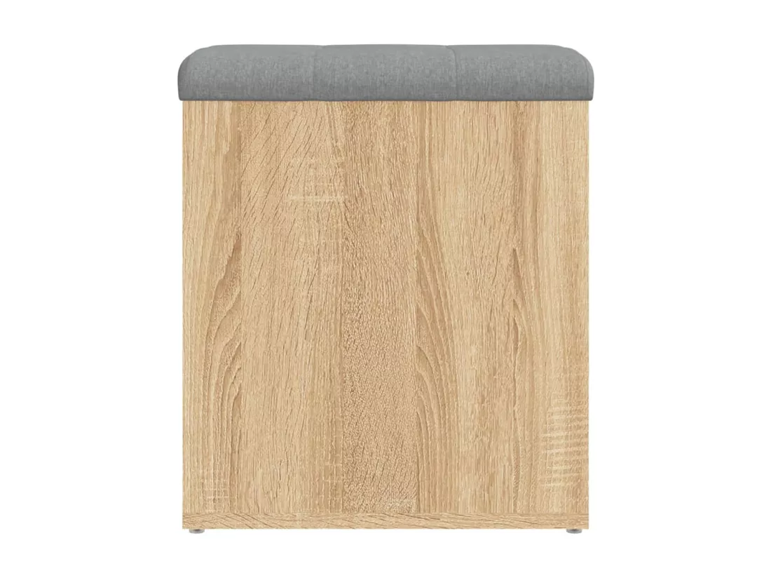 Banc de rangement chêne sonoma 42x42x45 cm bois d'ingénierie