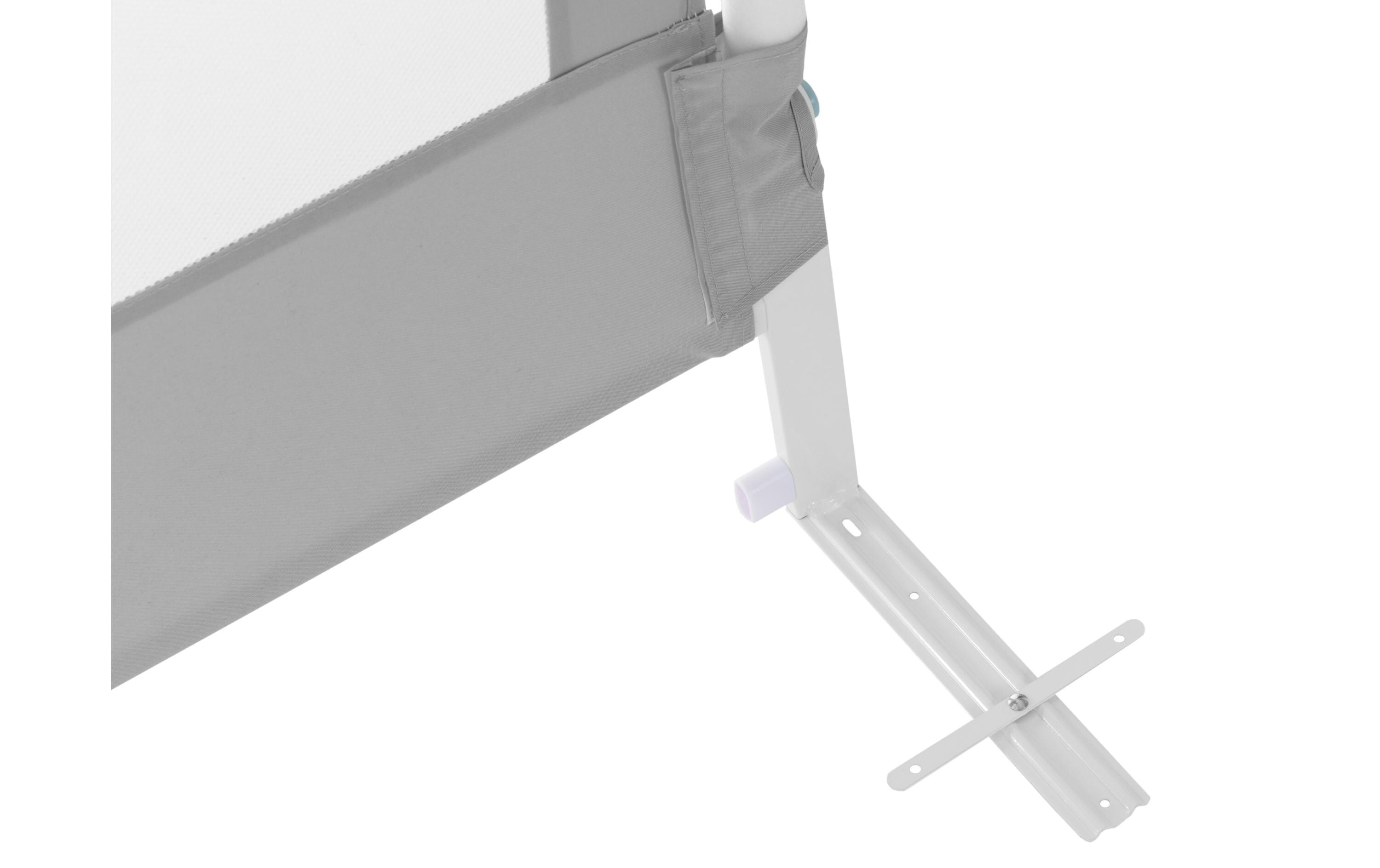 Bettgitter Grau 120 x 68 cmBettschutzgitter für Ihr Kind