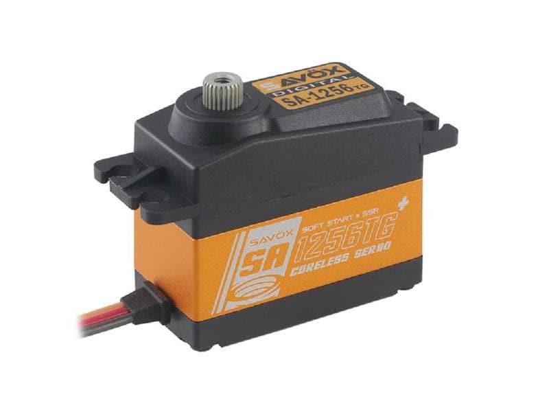 Savöx Standard Servo SA-1256TG  20 kg, 0.15 s, Digital Digitalservo mit Softstart und kugelgelagertem Metallgetriebe (Titan & Aluminium)