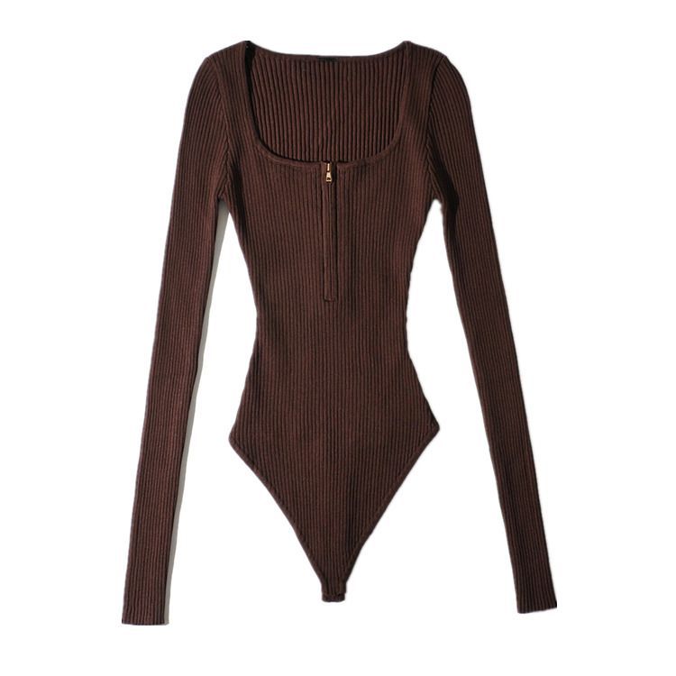 Hollahop - Gebreide bodytop met lange mouwen