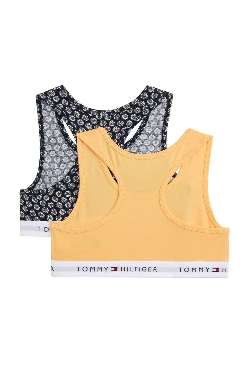 Tommy Hilfiger bh top - set van 2 geel/zwart