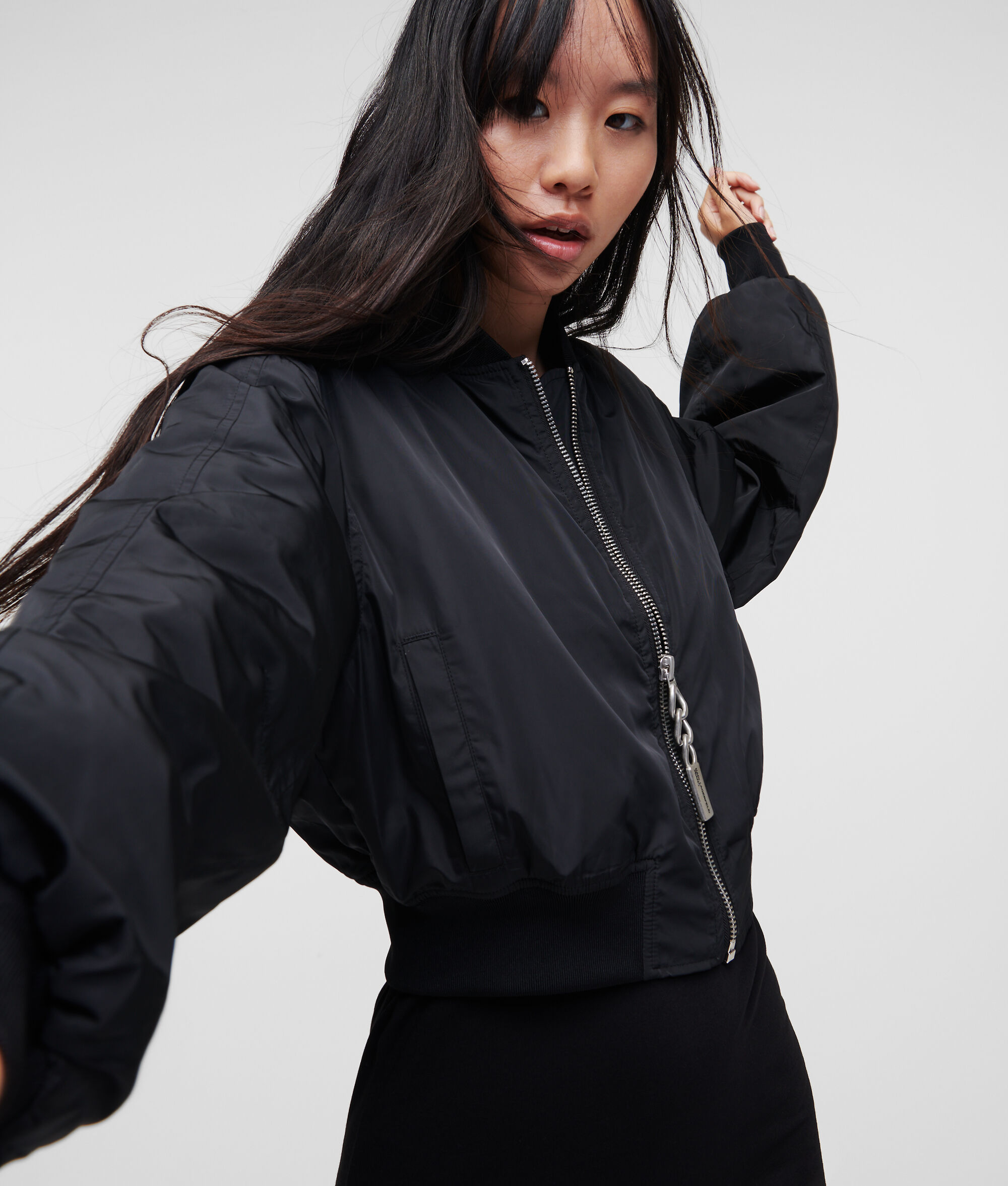 BLOUSON AVIATEUR CROPPED KLJ