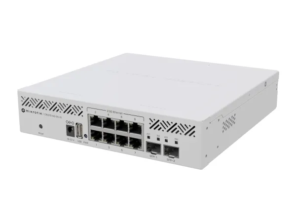 MikroTik CRS310-8G 2S IN - Switch - L3 - 8 x 2.5GBase-T   2 x 10 Gigabit SFP  - desktop, monterbar på stativ