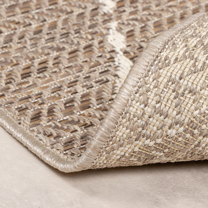 Jute buitenkleed - Fora Lines Naturel | De jute look!