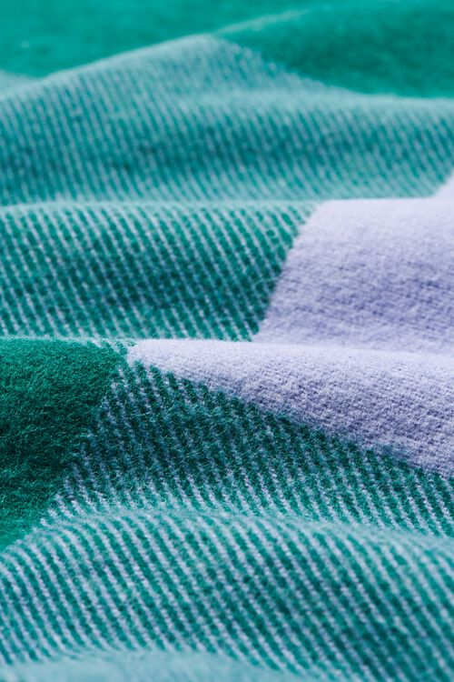housse de couette flanelle 200 x 200/220 carreaux vert