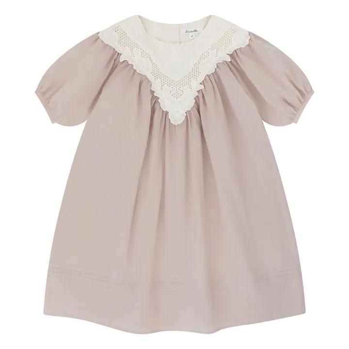 Louisiella Robe Delia Brodée | Rose