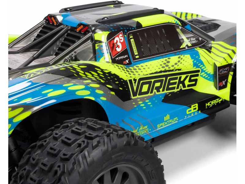 Arrma Stadium Truck SCT Vorteks BLX 223S Türkis ARTR, 1:10 Off-Road Modell mit Brushless Motor