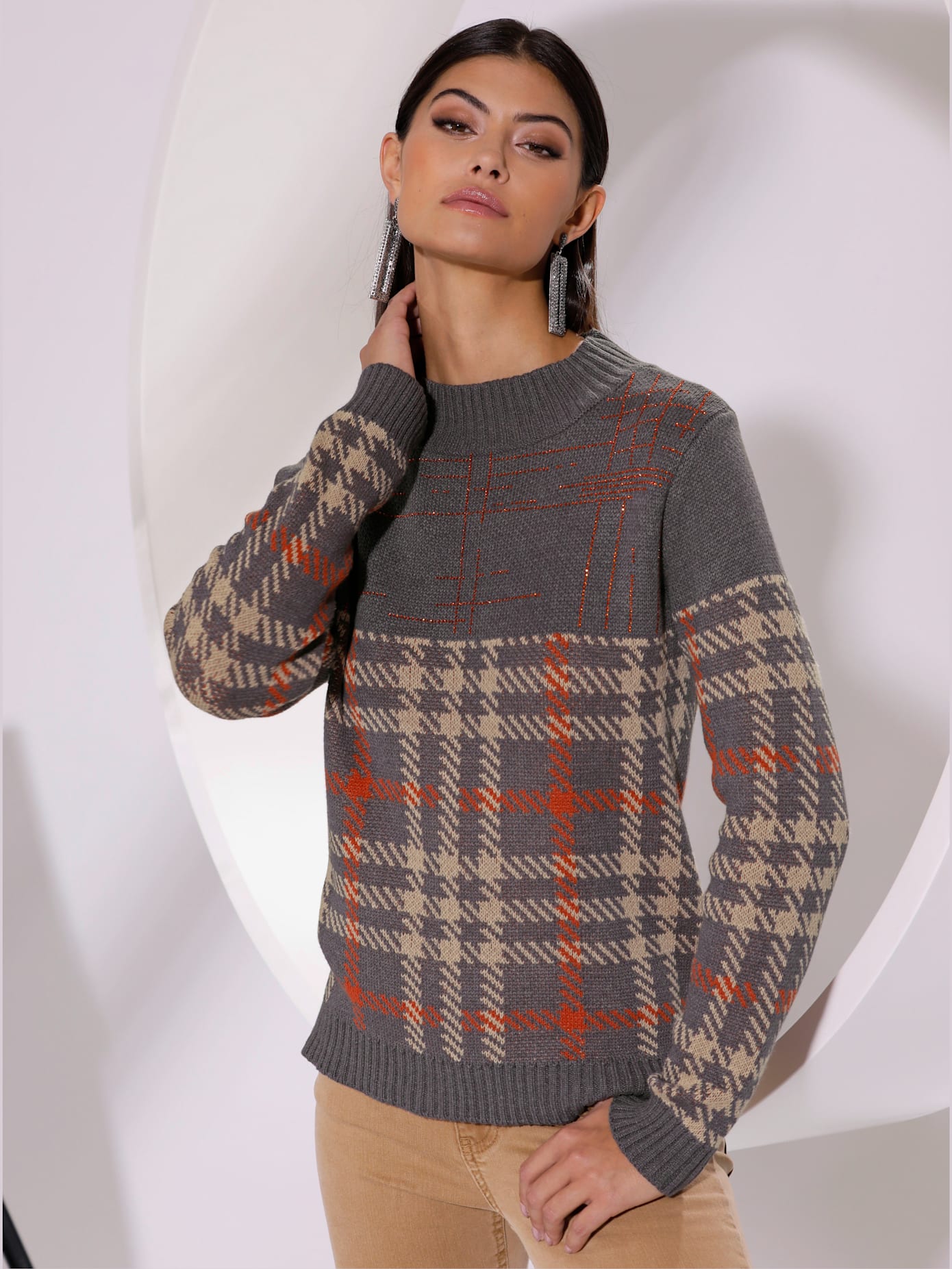 Pull jolies pierres brillantes fantaisie