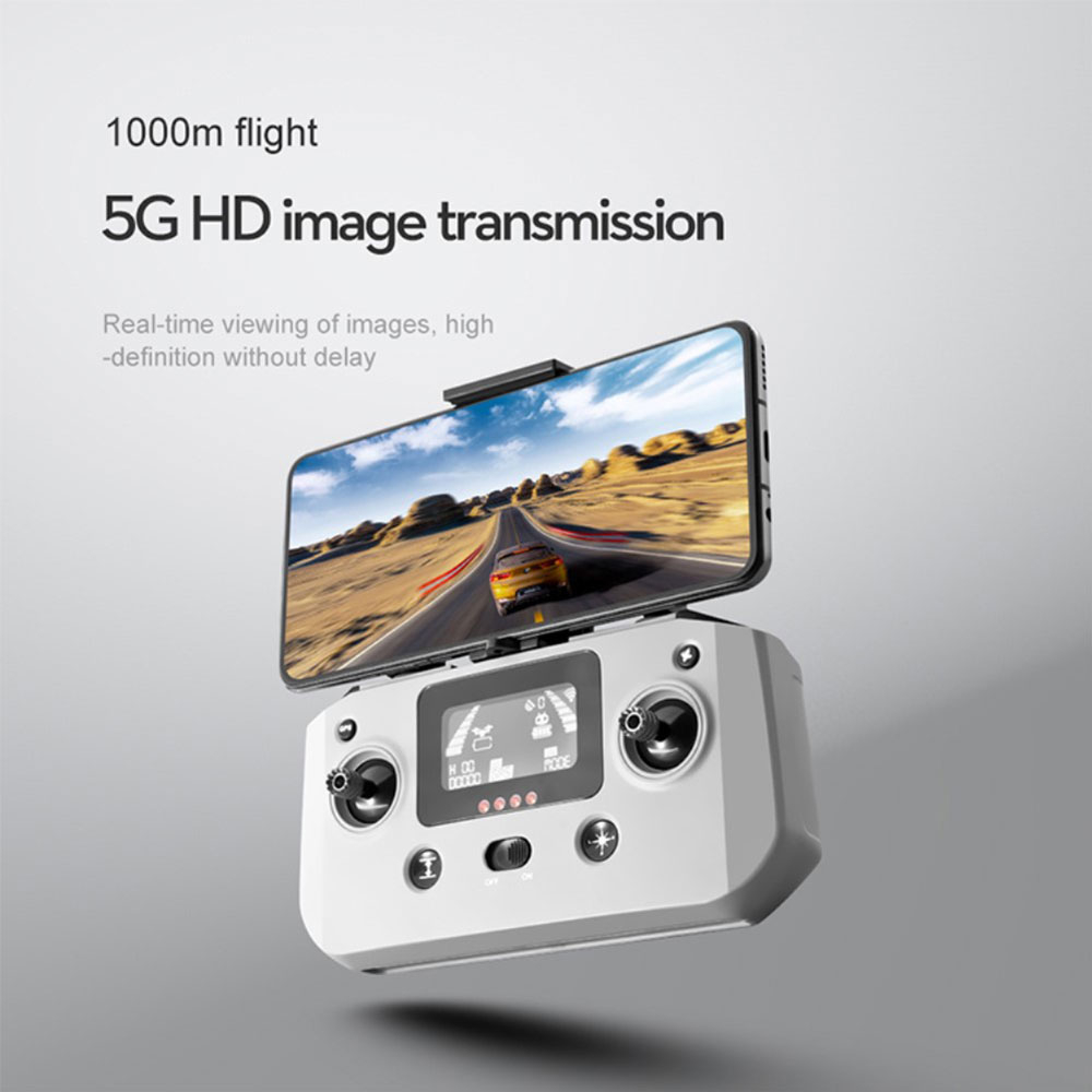 WiFi Faltbare RC Quadrocopter GPS Drohne 120° Weitwinkel FullHD Kamera Video Live-Übertragung   Fernbedienung - Schwarz