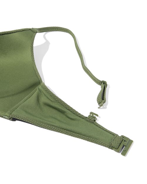 haut de bikini sans armatures femme vert armée
