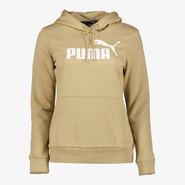 Puma Essentials Logo dames hoodie beige