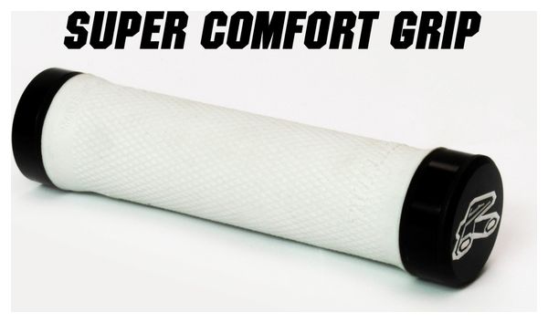 RENTHAL Paire de Grips Lock-on SUPER SOFT Blanc