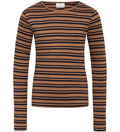 Grunt Bluse - Rib - Dopin - Kaffee Stripe