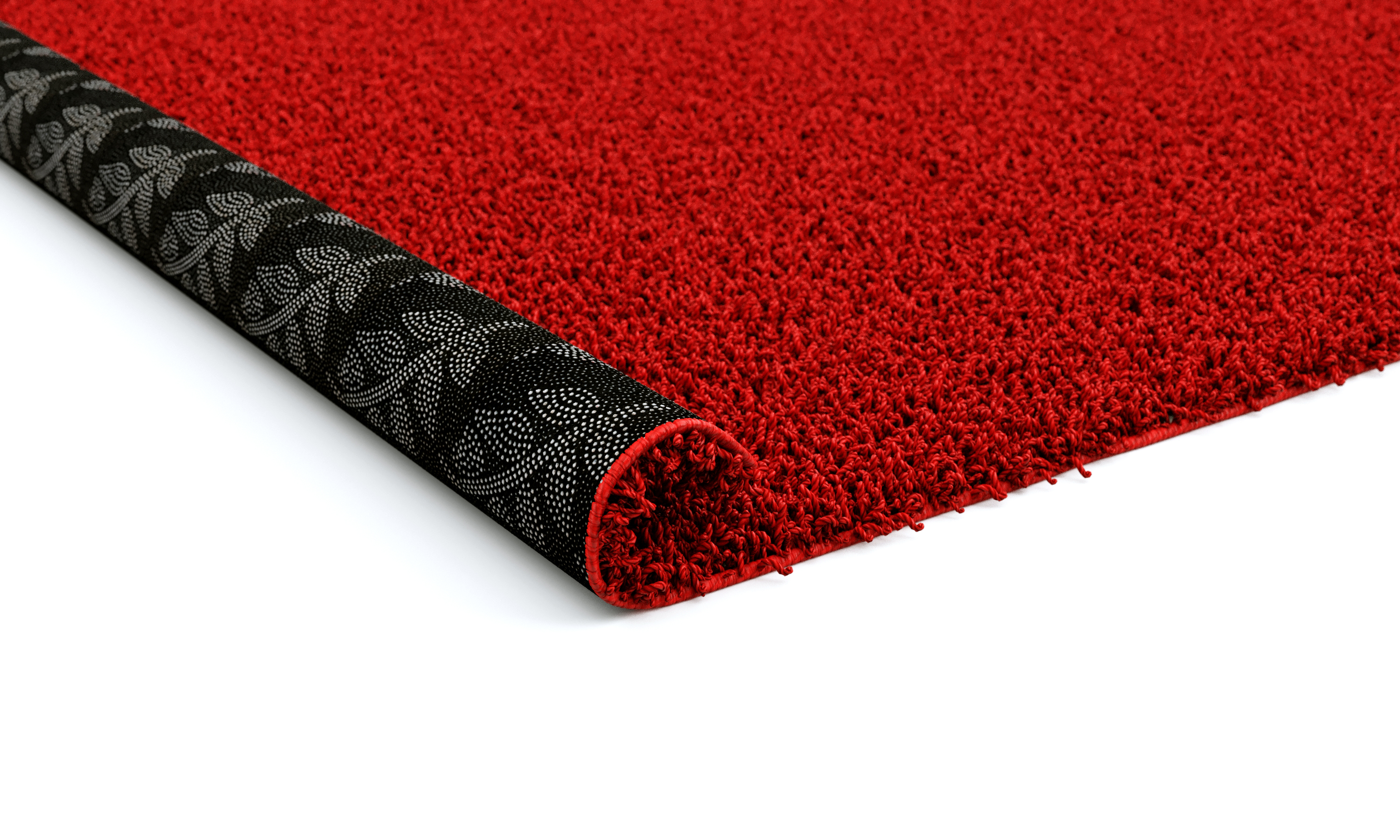 Hochflor Teppich 200 x 290 cm rot