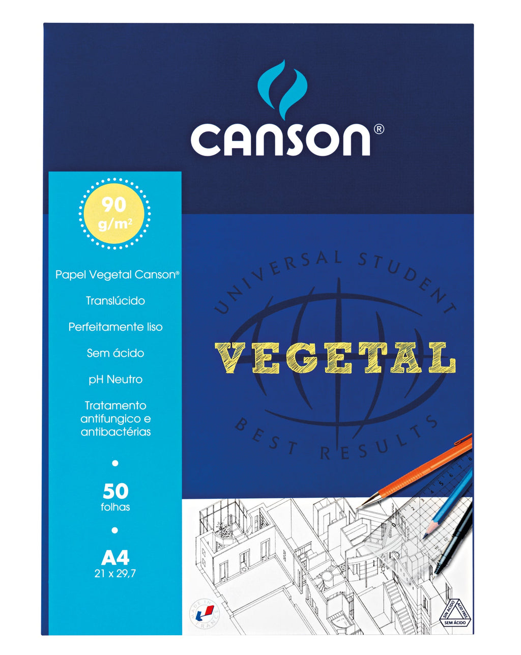 Bloco de Papel Vegetal A4