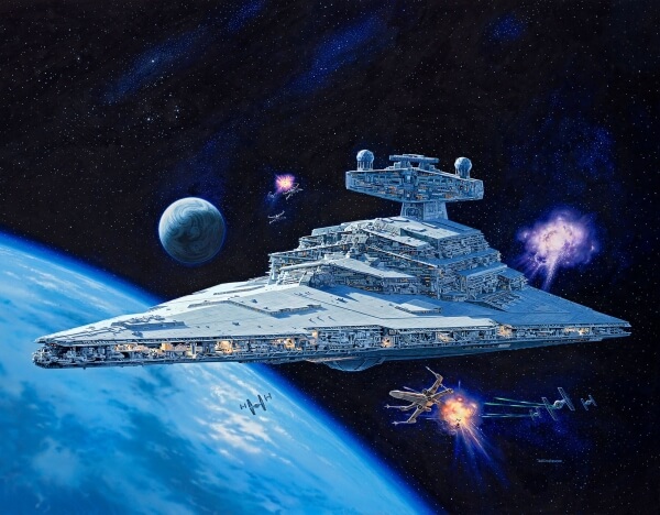 Revell 06719 Star Wars Imperial Star Destroyer großer Sternenzerstörer 1:2700, ab 12 Jahre