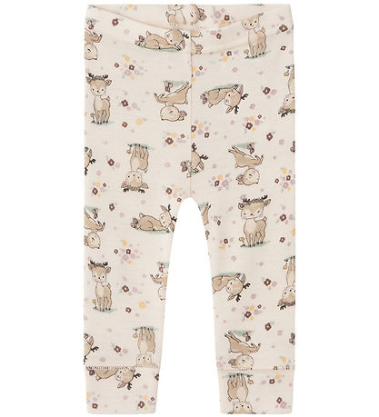 Name It Leggings - Uld - NbfWillit - Lilac Ash m. D?dyr