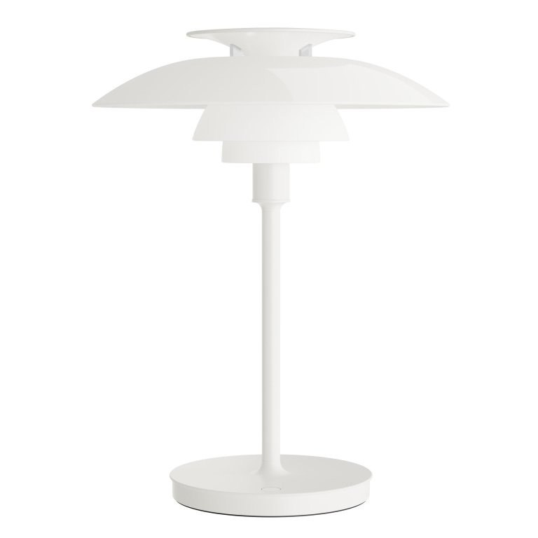 Louis Poulsen PH80 oplaadbare tafellamp Opal White/White