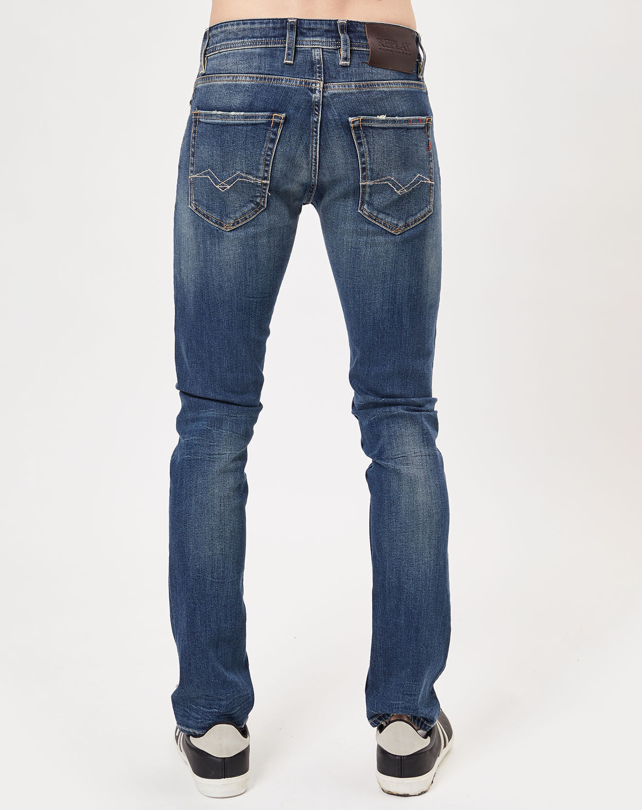 Replay Jean Droit Grover 3J Med bleu