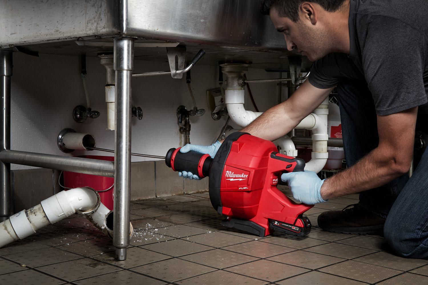 Milwaukee M18 FUEL™ FDCPF10-0C Accu Ontstoppingsmachine   10mm ontstoppingsveer 18V Basic Body - 4933459684