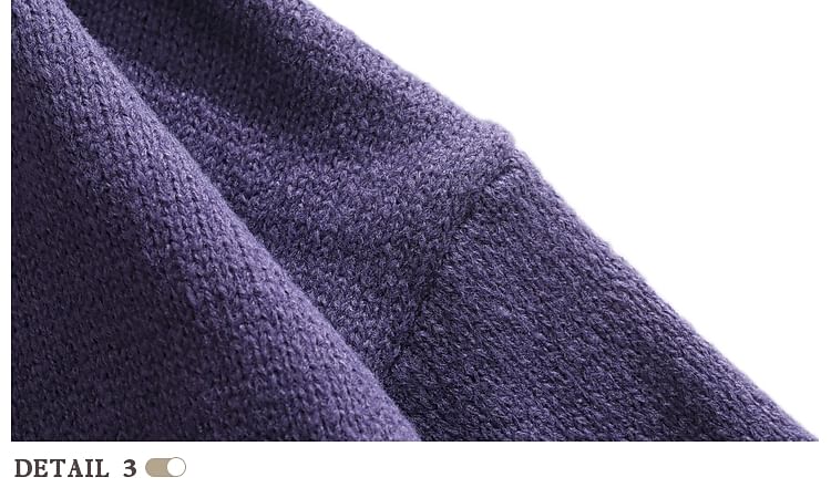 purplelouve - Contrasterende cardigan met knoopjes