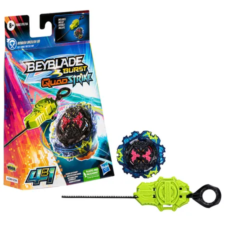 Hasbro Beyblade Burst QuadStrike Chain Kerbeus K8 Starter Pack, 1 Stück, 3-fach sortiert