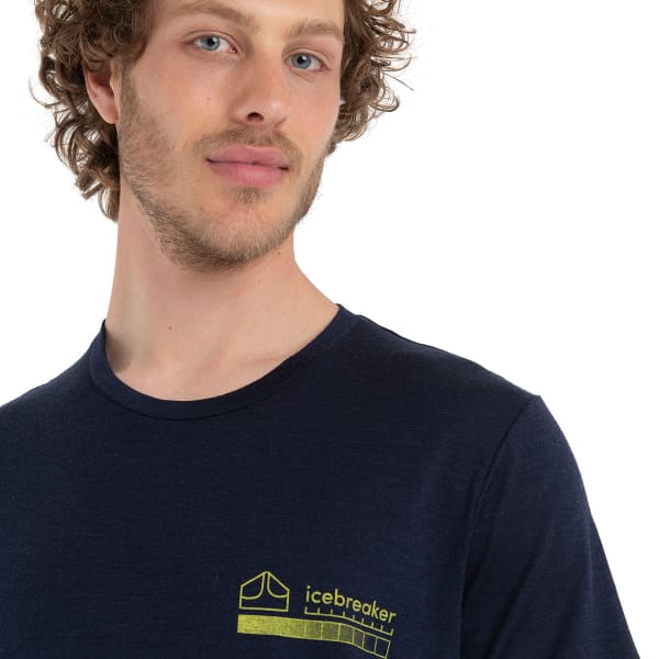 T-shirt randonnée ICEBREAKER M MER 150 TECH LITE II SS TEE MOUNTAIN MIDNIGHT NAVY