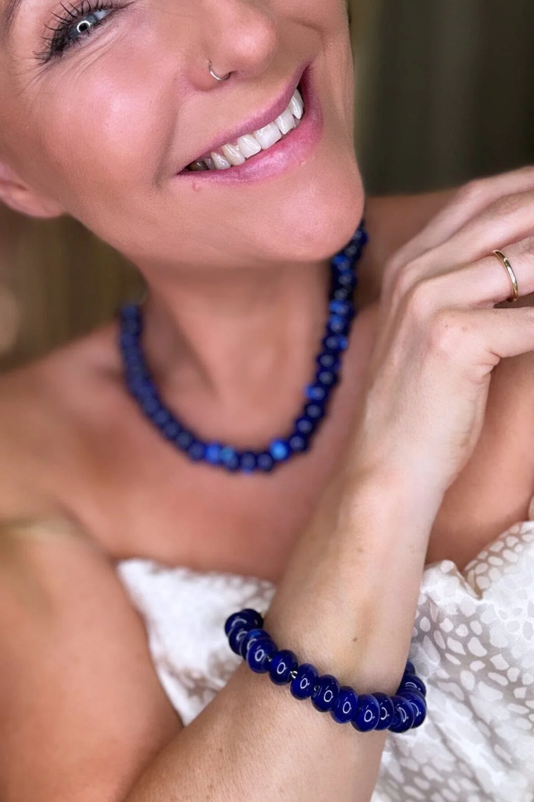 O element Lovepearls Necklace blaa