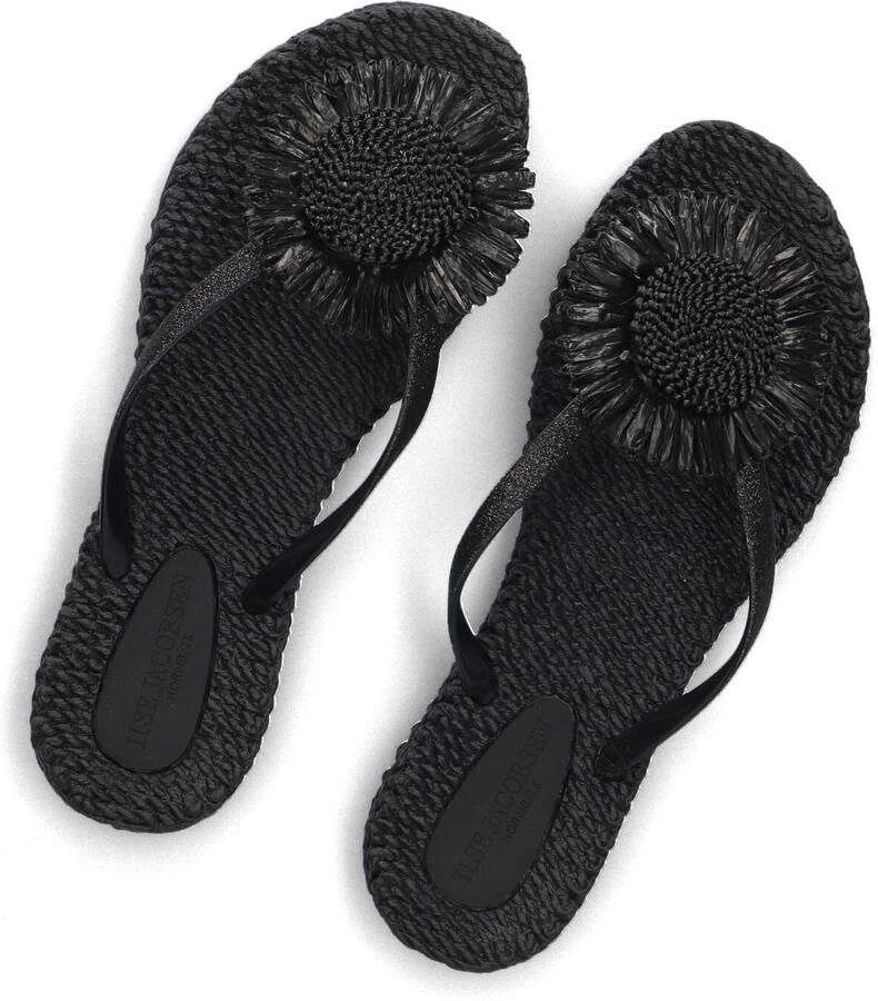ILSE JACOBSEN Teenslippers Dames Cheerful16f Maat: 40 Materiaal: Rubber Kleur: Zwart