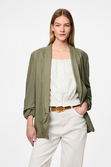 Pieces groene dames blazer