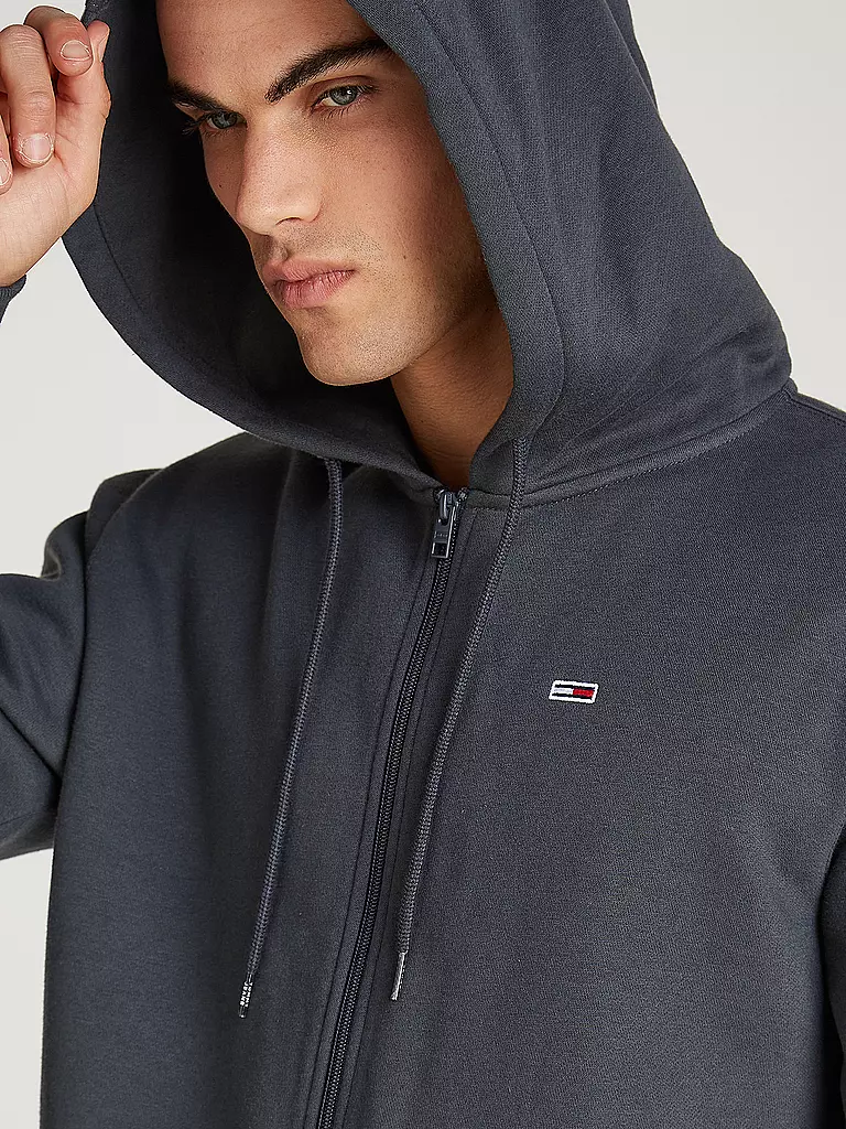 TOMMY JEANS Sweatjacke  grau