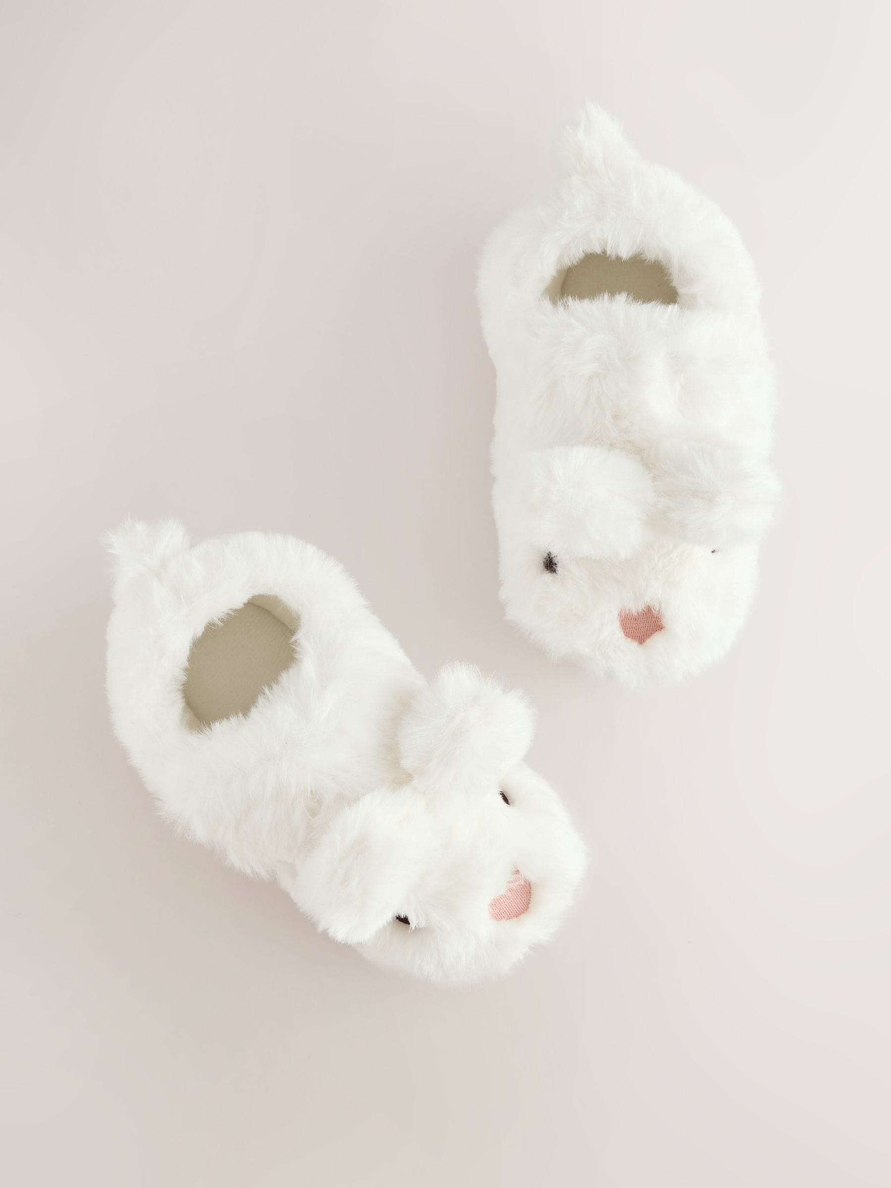 Wit - Pantoffels met antislip-zool