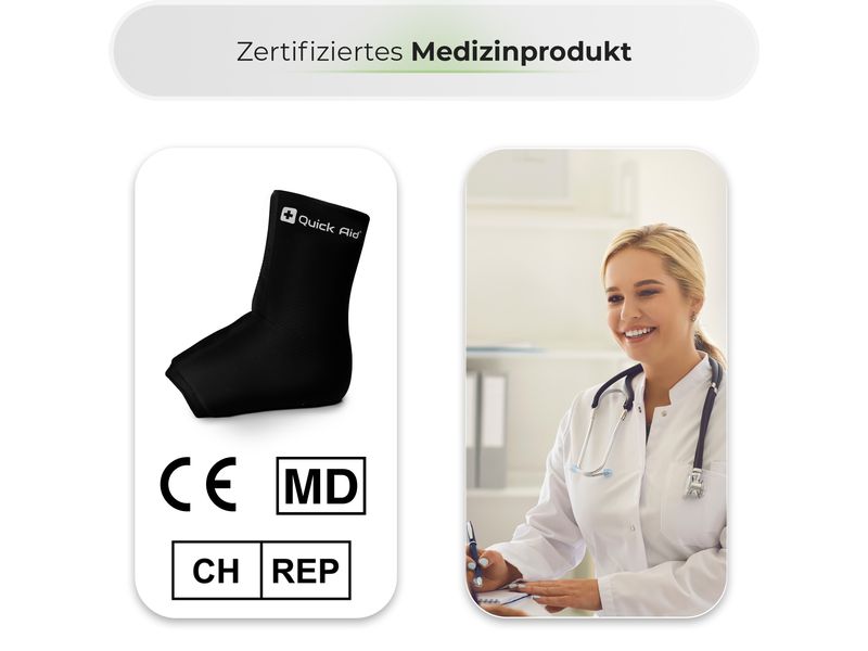 Quick Aid Fussgelenk Kühlmanschette Grösse L 1 Stück Für eine schnelle und effektive Schmerzlinderung