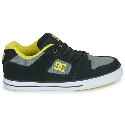 DC Shoes - PURE ELASTIC - Noir / Gris / Jaune
