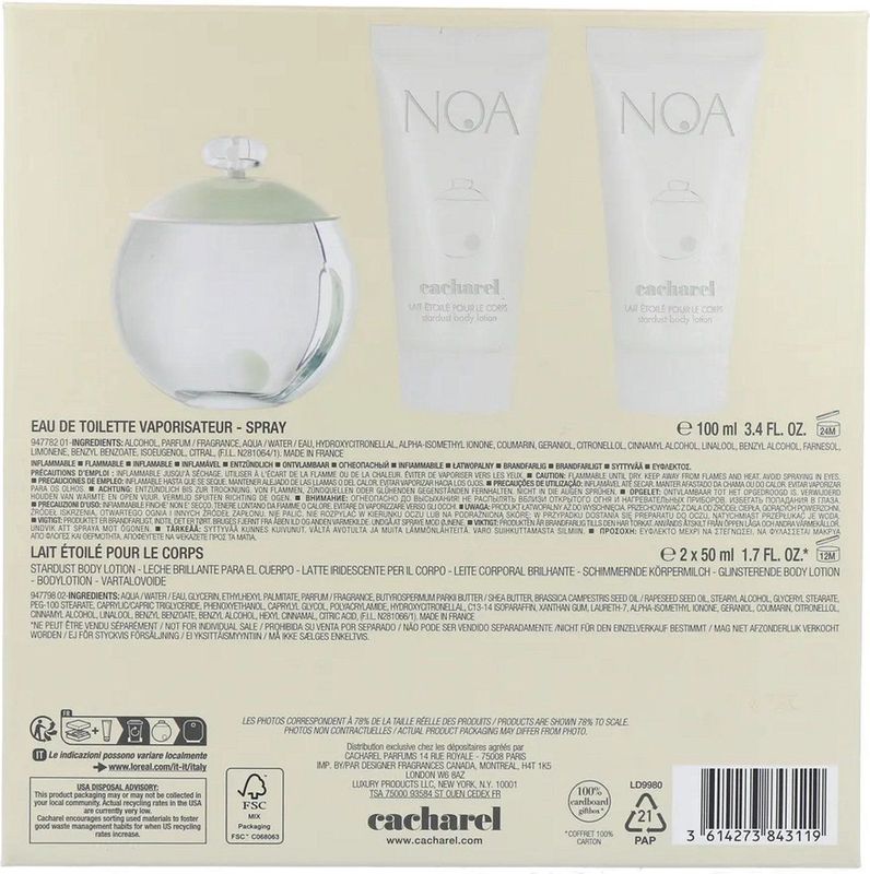 Cacharel - Noa Giftset - Eau de Toilette - 200 ml - Dames