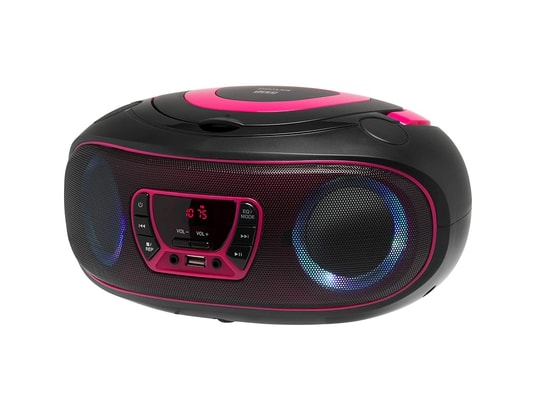 DENVER - Tcl-212bt pink lecteur de cd portable boombox. Radio fm. Blu...