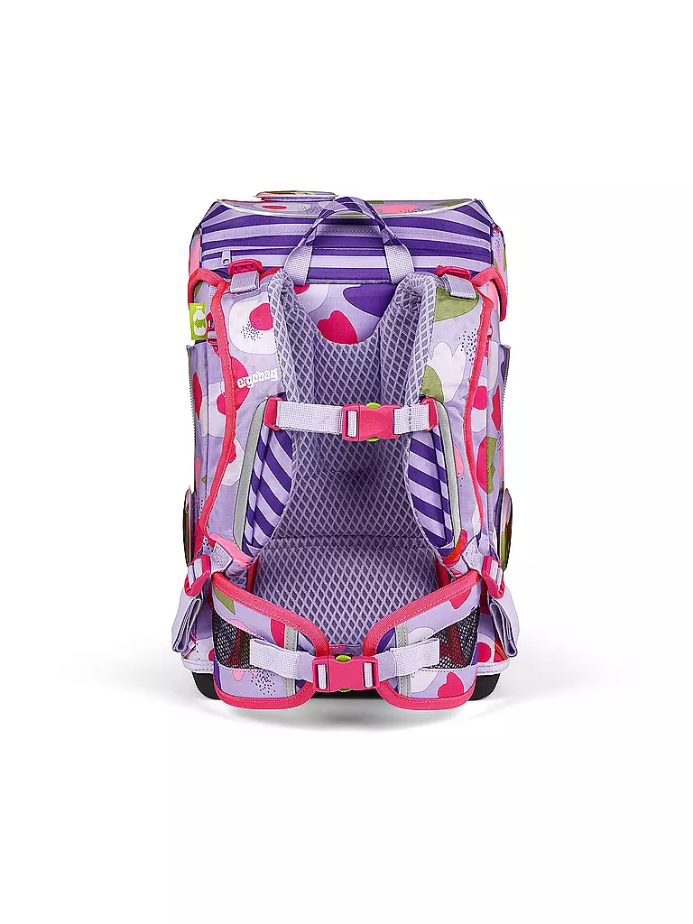 ERGOBAG Schultaschen Set 6tlg CUBO Light -  BlütenzauBär lila