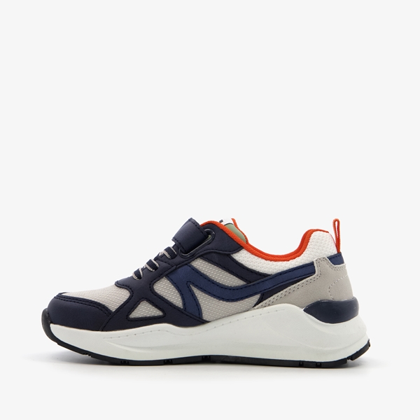 Blue Box jongens sneakers met oranje hiellus