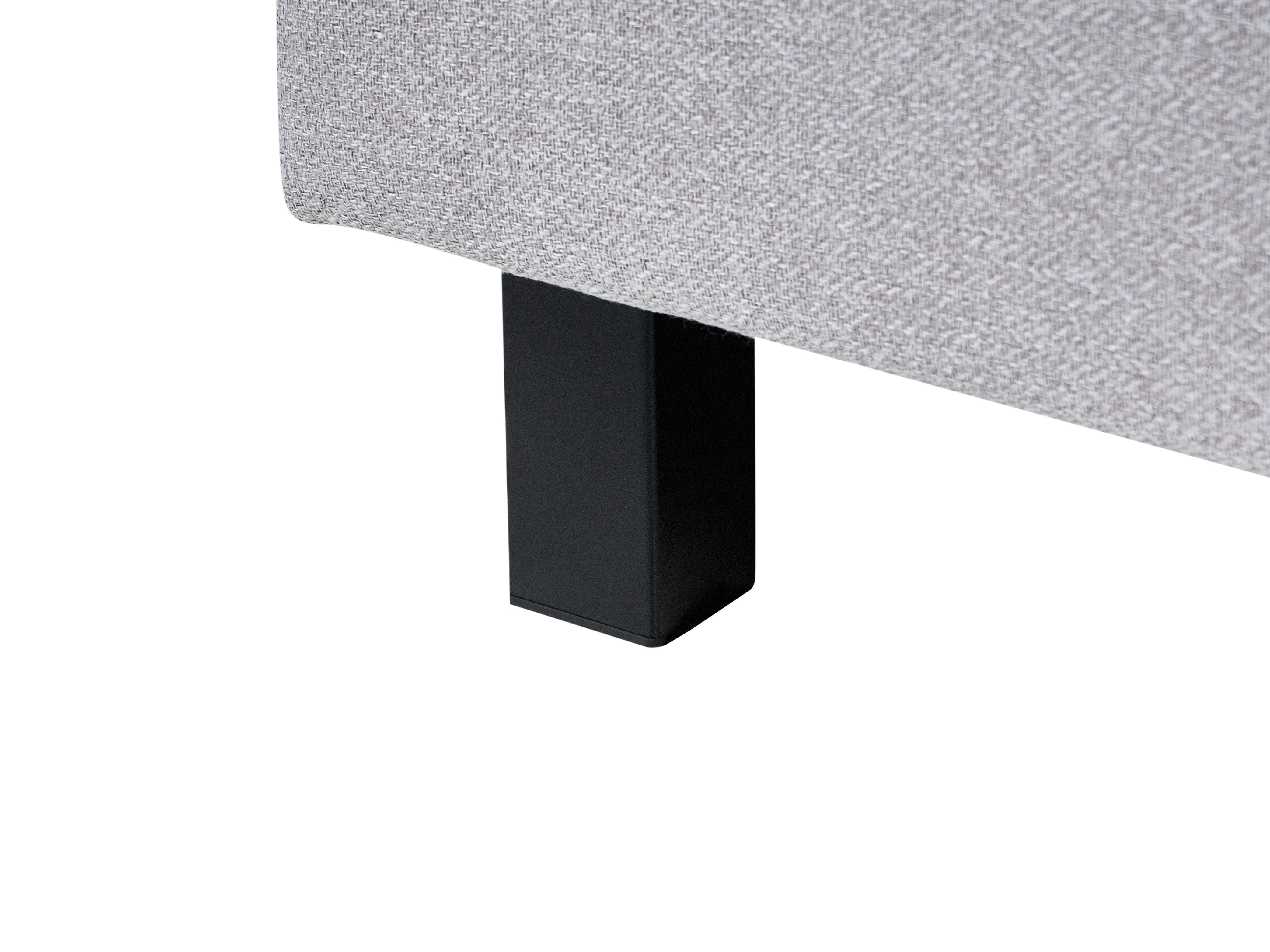 Bed Stof SENNEZ 90 x 200 cm Lichtgrijs