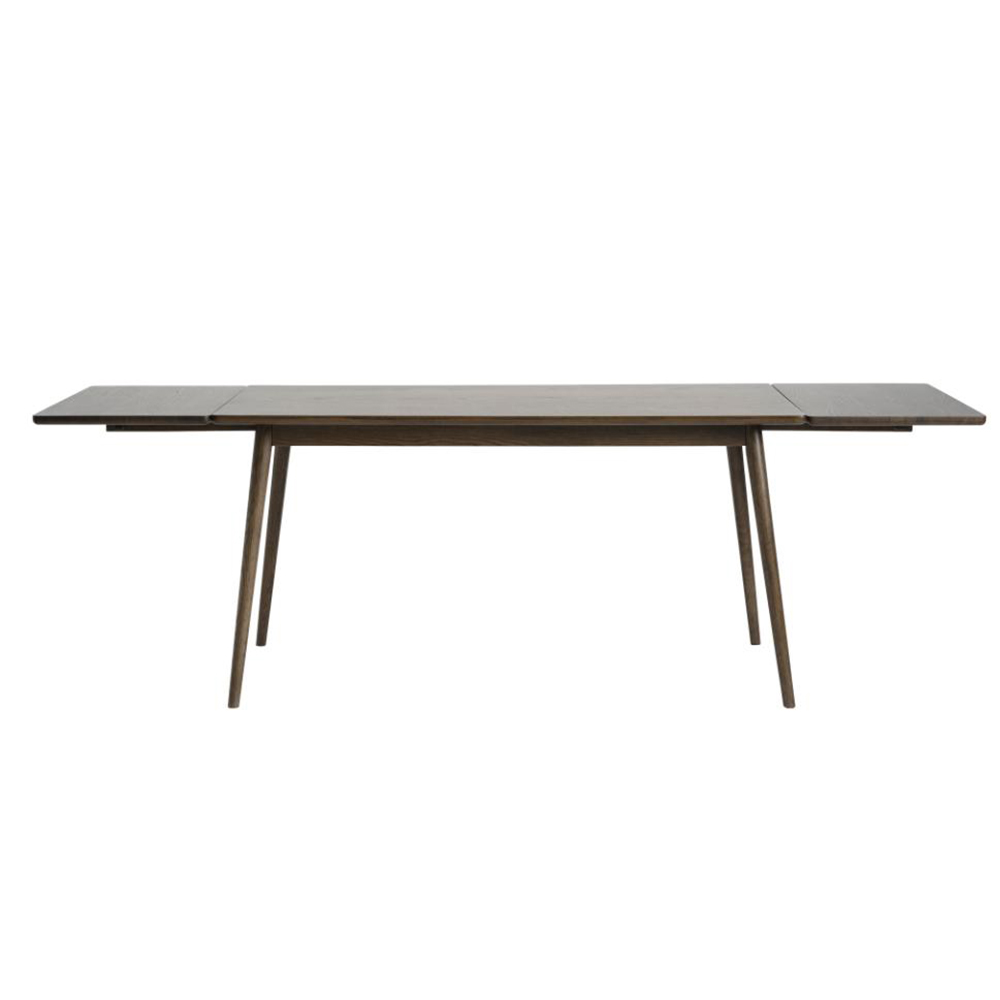 Verlengbare houten eettafel Boas - 150 x 90 cm Gerookt eiken