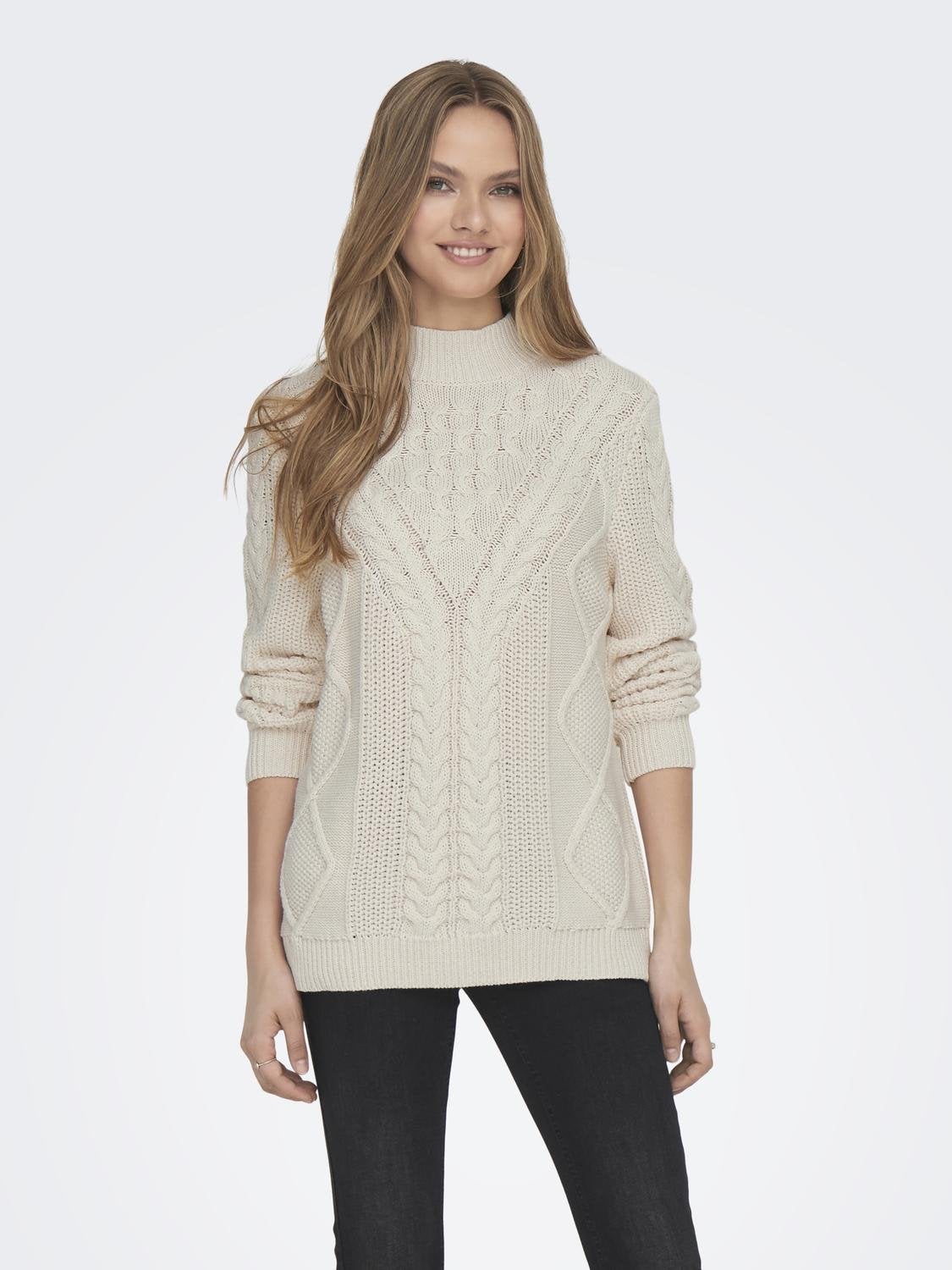 ONLNORA Strickpullover Cloud Dancer